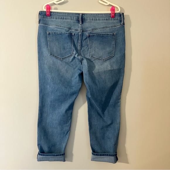 Old Navy up cycled mixed media Boho jeans with Bee Patches, 00AK Size 14, - Picture 9 of 9